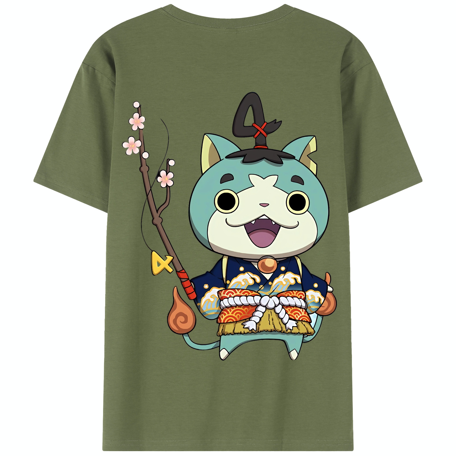 （画像用） 妖怪ウォッチ Yo-kai Watch 綿100％半袖Tシャツ（背面プリント）